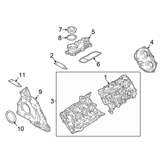 Audi OE - Engine / Transaxle - Valve & Timing Covers (GUB Body Code)