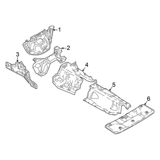 Audi OE - Exhaust System - Heat Shields (GUB Body Code)