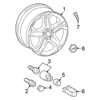 Audi OE - Wheels (18"), (GUB Body Code)