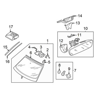 Audi OE - Windshield - Glass (GUB Body Code)
