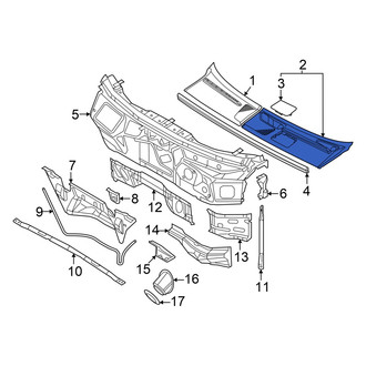 Audi OE - Front Left Cowl Cover