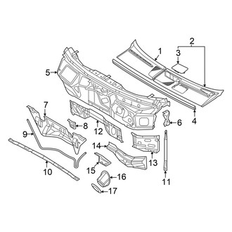 Audi OE - Cowl (GUB Body Code)