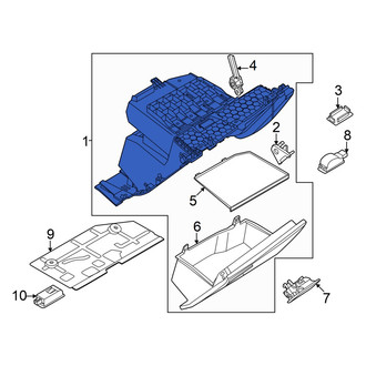 Audi OE - Front Glove Box Assembly