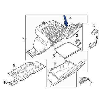 Audi OE - Front Glove Box Support