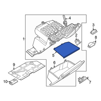 Audi OE - Front Glove Box Mat