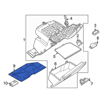 Audi OE - Front Glove Box Insulator