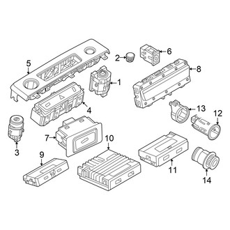 Audi OE - Console - Electrical Components (GUB Body Code)