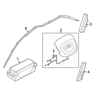 Audi OE - Restraint Systems - Air Bag Components (Air Bags), (GUB Body Code)