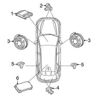 Audi OE - Restraint Systems - Air Bag Components (Modules and Sensors), (GUB Body Code)