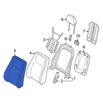 Audi OE - Front Left Seat Back Cushion Cover