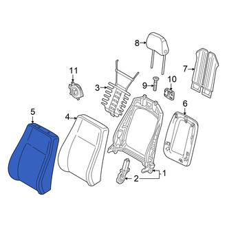 Audi OE - Front Right Seat Back Cushion Cover