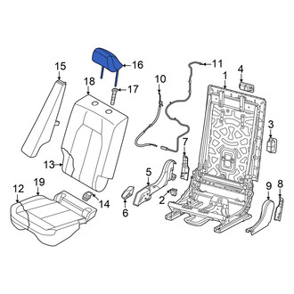 Audi OE - Rear Left Headrest