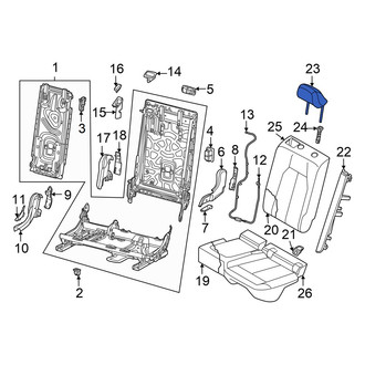 Audi OE - Rear Left Headrest