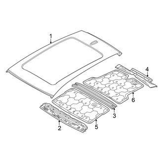 Audi OE - Roof & Components (W/O Sunroof), (GUB Body Code)