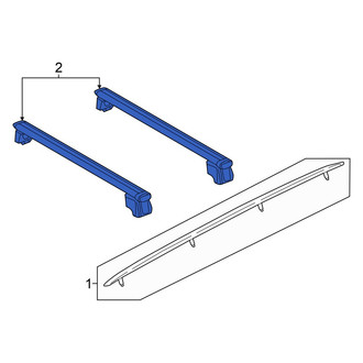 Audi OE - Roof Luggage Carrier Cross Rail