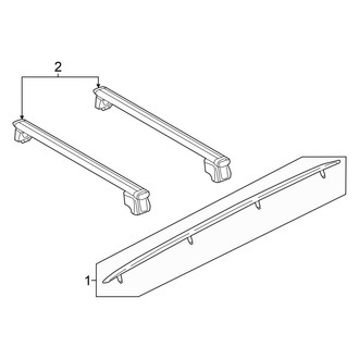 Audi OE - Roof - Exterior Trim (With Sunroof), (Premium / Premium Plus / Prestige)