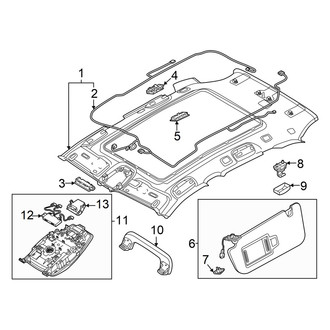 Audi OE - Roof - Interior Trim (With Sunroof), (Premium / Premium Plus / Prestige)