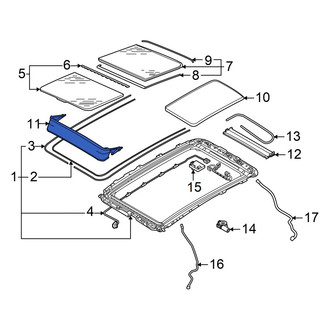 Audi OE - Sunroof Deflector