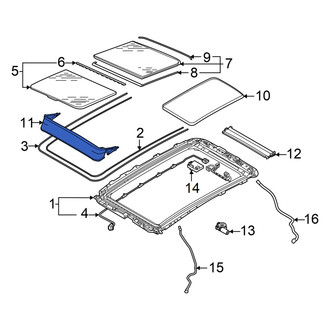 Audi OE - Sunroof Deflector