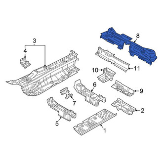Audi OE - Rear Center Floor Pan Crossmember