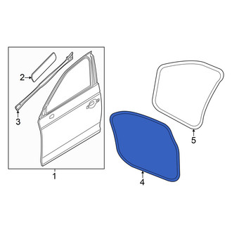 Audi OE - Front Left Outer Door Seal