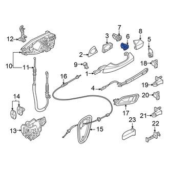 Audi OE - Rear Exterior Door Handle Cover
