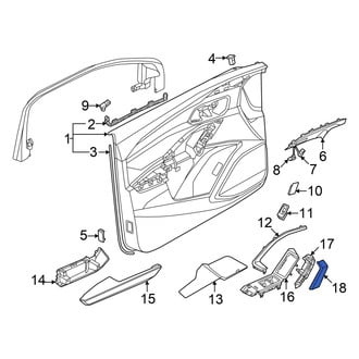 Audi OE - Rear Right Door Panel Handle Cover