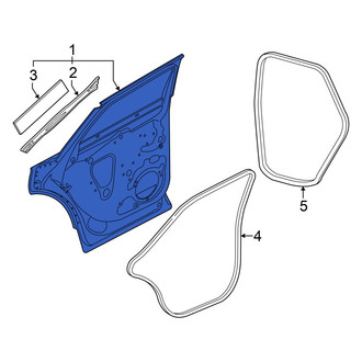 Audi OE - Front Left Door Shell