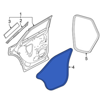 Audi OE - Rear Left Outer Door Seal