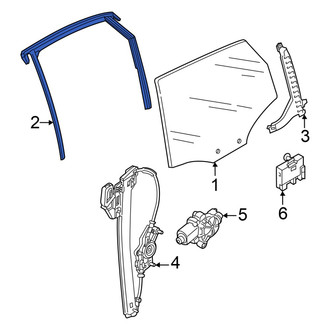 Audi OE - Rear Left Window Channel