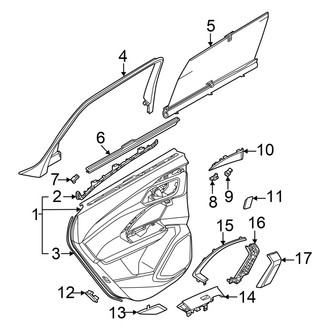 Audi OE - Rear Door - Interior Trim (Premium / Premium Plus / Prestige)