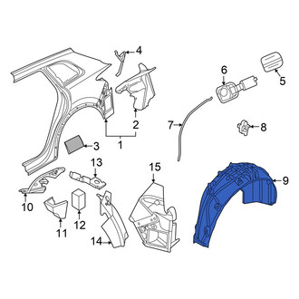 Audi OE - Rear Left Quarter Panel Splash Shield