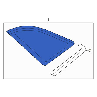 Audi OE - Rear Left Quarter Glass
