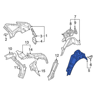Audi OE - Rear Left Outer Wheel Housing Side Panel