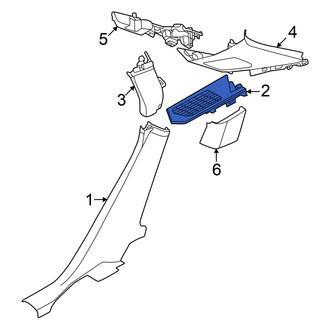 Audi OE - Rear Right Lower Interior Quarter Panel Trim Panel