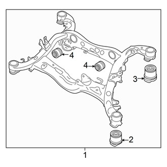 Audi OE - Rear Suspension - Suspension Mounting (GUB Body Code)