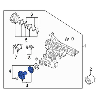 Audi OE - Rear Drive Shaft Pinion Yoke
