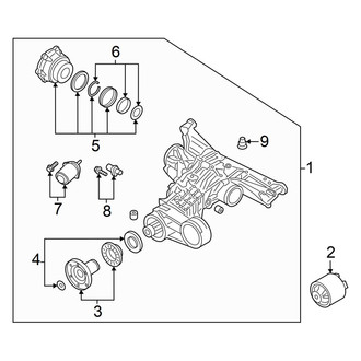 Audi OE - Rear Suspension - Axle & Differential (GUB Body Code)
