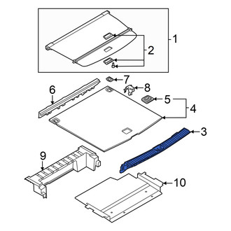 Audi OE - Rear Liftgate Trim Scuff Plate