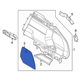 Audi OE - Rear Right Interior Quarter Panel Trim Panel Access Cover