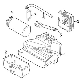 Audi OE - Rear Body & Floor - Air Compressor (GUB Body Code)