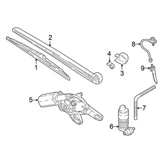 Audi OE - Lift Gate - Rear Wiper Components (Premium / Premium Plus / Prestige DWVA Engine)