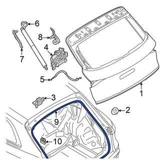 Audi OE - Rear Hatch Seal