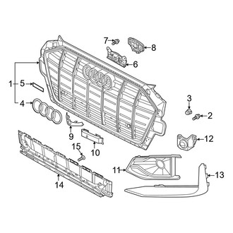 Audi OE - Front Bumper & Grille - Grille & Components (Premium / Premium Plus / Prestige)