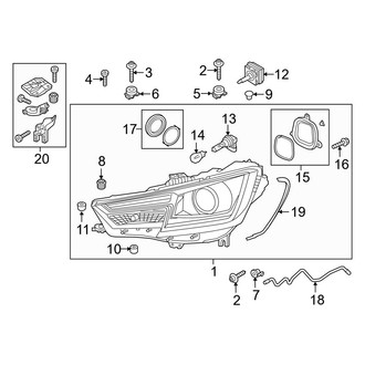 Audi OE - Front Lamps - Headlamp Components (Xenon Headlamps)