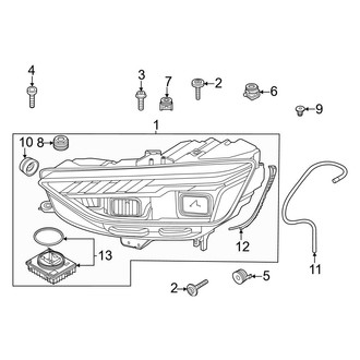 Audi OE - Front Lamps - Headlamp Components (Headlamp Code: 8IT or 8IY)