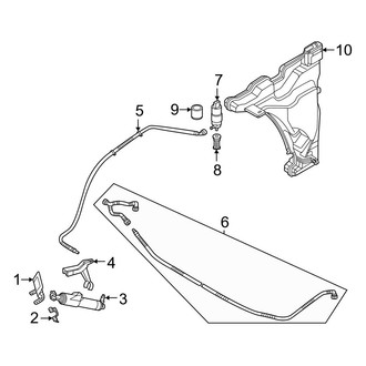 Audi OE - Front Lamps - Washer Components (Prestige)