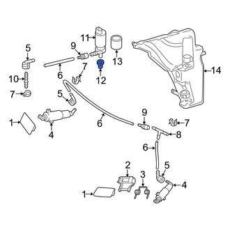 Audi OE - Headlight Washer Pump Grommet