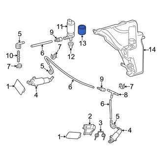 Audi OE - Headlight Washer Pump Insulator