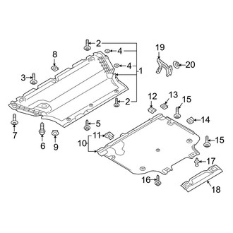 Audi OE - Radiator Support - Splash Shields